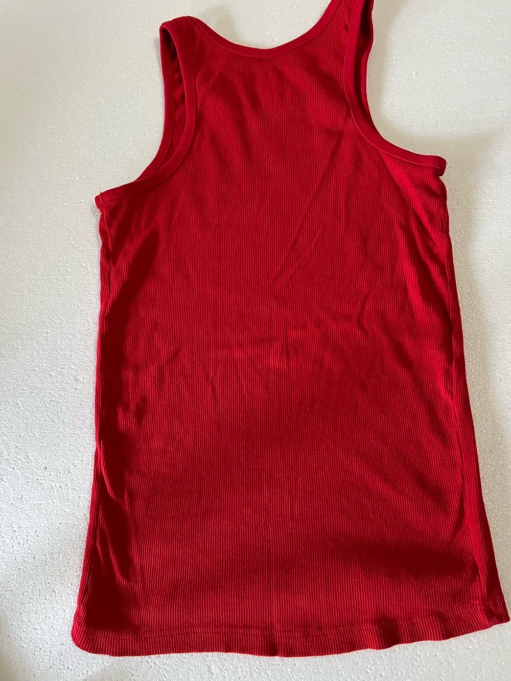 Evolution In Design Red Ribbed Tank - 2XL (M) - Picture 3 of 5